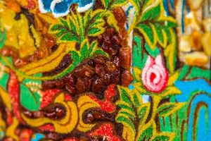 Индийская картина из янтаря