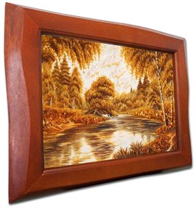 Пейзаж «Река и лес»