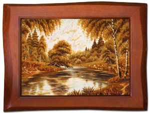 Пейзаж «Река и лес»