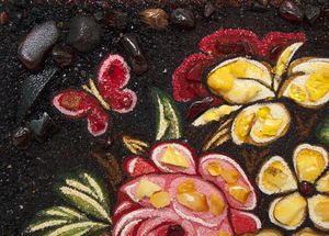 Жостовская роспись. Розы