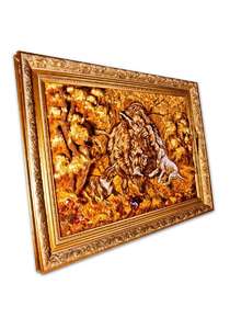 Об'ємне панно «Полювання на вепра»