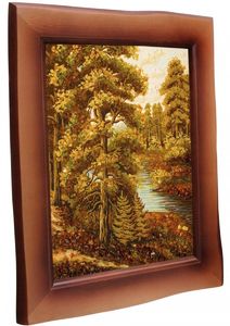 Пейзаж «Река в сосновом лесу»