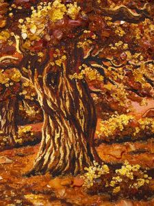 Картина из янтаря Пейзаж Пз-85.