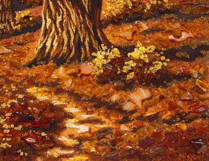 Картина из янтаря Пейзаж Пз-85.