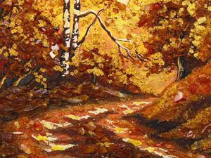 Картина из янтаря Пейзаж Пз-85.