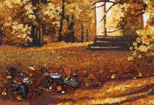 Пейзаж Пз-35 картина из янтаря в интернет-магазине