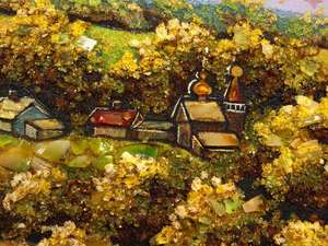 Картина из янтаря «Река»