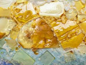 Картина из янтаря «Река»