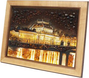 Панно «Достопримечательности Праги. Национальный театр»