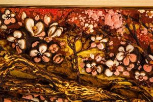 Объемная картина из янтаря