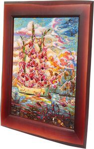 Сказочный пейзаж - картина из янтаря