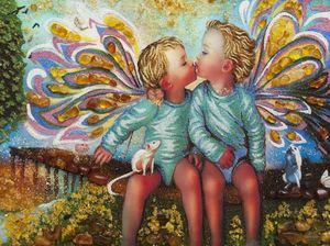 Панно «Ангелы-дети»