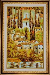 Картина «Церква в Кассоні: Пейзаж з кипарисами» (Густав Клімт)