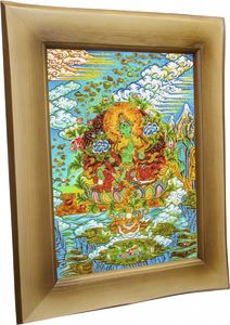 Индийская картина из янтаря