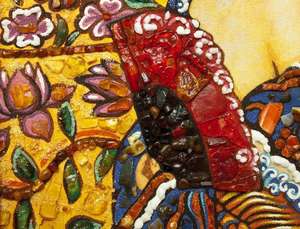 Панно «Дама с веером» (Густав Климт)