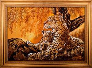 Панно «Леопарды»