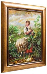 Панно «Маленькая пастушка» (Йохан Баптист Хофнер)