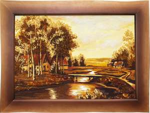 Пейзаж Пз-16 - картина из янтаря от ТМ Янтарь Полесья