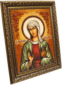Икона из янтаря именная Святая Мария Магдалина