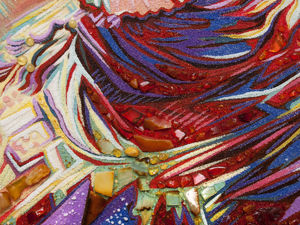 Панно «Девушка с шалью»