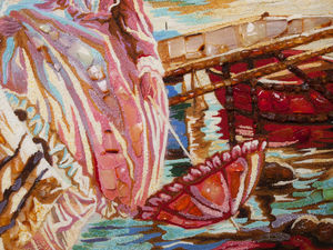 Панно «Дівчата на пристані»