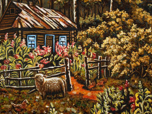 Пейзаж «Сільський дворик»