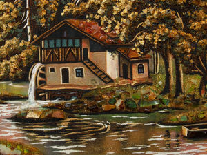 Пейзаж «Сільський дворик»