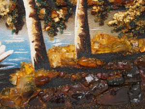 Пейзаж «Лебеди на озере»