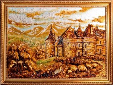 Об'ємна картина «Замок-фортеця в горах»