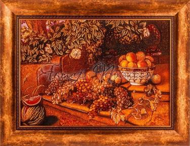 «Виноград, персики і диня» (Олександр Франсуа Депорт)