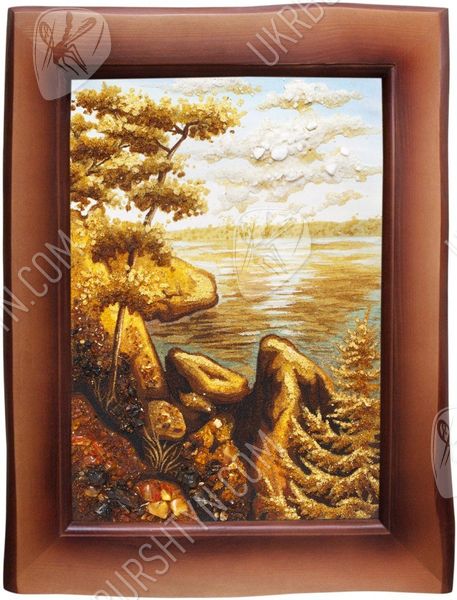 Пейзаж «Скалы и озеро»