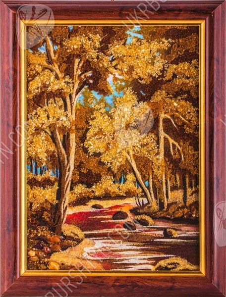 Пейзаж из янтаря «Деревья»