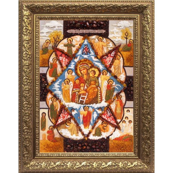 Икона из янтаря Неопалимая купина