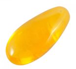 Бурштиновий полірований кулон