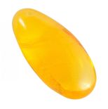 Бурштиновий полірований кулон