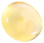 Кулон-донат из полированного полупрозрачного янтаря