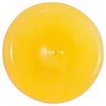 Кулон-донат из полированного янтаря медового цвета