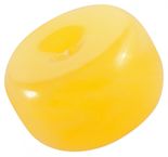 Кулон-донат из полированного янтаря медового цвета