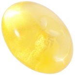 Кулон из полированного полупрозрачного янтаря в форме донат