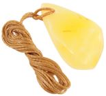 Янтарный шлифованный кулон (лечебный) «Солнечный»