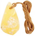 Янтарный шлифованный кулон (лечебный) «Солнечный»