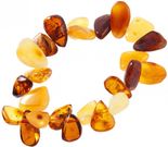 Браслет янтарный из разноцветных камней