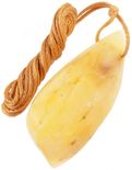 Кулон из светлого шлифованного янтаря (лечебный)