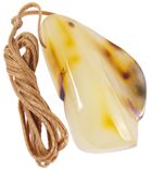 Кулон из светлого янтаря с примесями