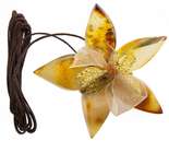 Кулон «Квітка» на восковому джгуті