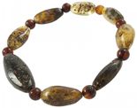 Браслет из разнокалиберного янтаря