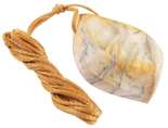Кулон из шлифованного янтаря (лечебный) узорчатой природной окраски