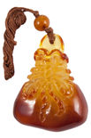 Кулон из янтаря «Мешочек»