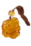 Кулон из янтаря «Роза»
