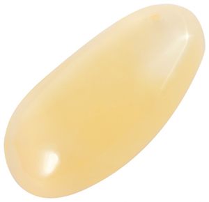 Кулон полірований із світлого бурштину